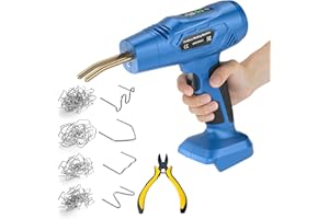 GGIKING Cordless Plastic Welding Machine Car Bumper Repair Kit, 200Pcs Hot Staples Welding Repairing Machine, Plastic Welder Hot Staple Gun for Car Parts/Kayak/Canoe/Plastics Supplies