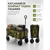 130 KG Taşıma Kapasiteli Katlanabilir Wagon Taşıma Arabası