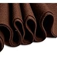 Jtnohx Colour Felt, 1.4mm Thick Craft Felt, 90x90cm Felt Fabric, Soft Felt Sheets for Art and Craft Projects (Brown)