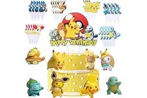 OWOAOOWL 33 Stück Tortenfiguren Tortendeko,MiniFiguren Cake Topper,Kuchen Dekoration Supplies für Kinder,Cupcake Figuren Spielzeug,Geburtstag Kuchendekoration für Kinder Baby Geburtstag Torte Deko Supplies