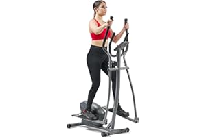 SUNNY HEALTH AND FITNESS Sunny Health & Fitness 2-in-1 Elliptical Cross Trainer, Compact Full-Body Exerciser, Home Cross-Training for Arm/Leg, Low Impact Cardio Workout Machine for Indoor, Optional Free SunnyFit App
