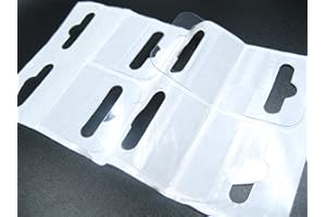 VOMONO 48 tabs of Hook Euro Slot Hanging Tab Tabs Self Adhesive Retail Display Sticky Euro Hole