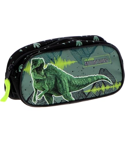 Stylex 44280 Faulenzer-Etui – Dschungelmotiv, Transluzent, Mit Reißverschluss, 21x7x6,5 Cm