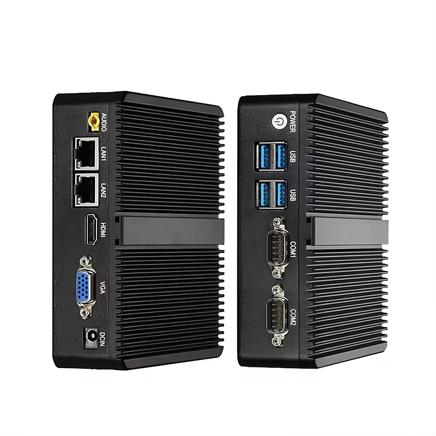SKULLSAINTS OnyxLite: Fanless Mini PC Desktop with 3205U Dual Core, Dual RS232, Dual LAN, Dual Display (VGA & HDMI), and USB 3.0