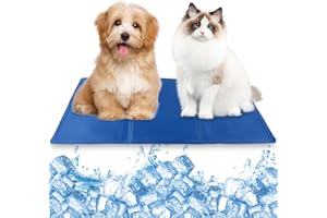 Banaone Self-Cooling Mat for Dogs, Extra Large Gel Cooling Pad for Pets, 19.6 x 35.4 Inch Cooling Mat for Dogs and Cats, No Water or Cooling Required, Ideal for Home and Travel