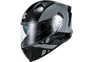 Shox Helmets Rapid Speedway Motorcycle Helmet ECE 22.06 Approved Full Face Street Sport Touring Road Bike Motorbike Riding Protective Crash Lid for Men and Women