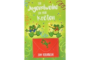 Perleberg Karte zur Jugendweihe - Lifestyle Collection - Jugendweihe Geldgeschenke für Jungen & Mädchen - Jugendweihekarten Mädchen & Jungs - Postkarte mit Umschlag in 11,6 x 16,6 cm