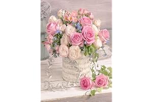 Diamant Peinture pour Adulte, 5D DIY Diamond Painting Strass Des Roses Kit de Peinture Diamantée DIY pour Enfants, Diamant Arts Craft pour la Décoration Murale à la Maison 30x40cm