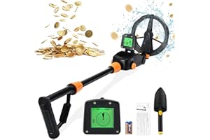 Metal Detector Kids, Potuem IP68 Waterproof Kids Metal Detector with LCD Display and Sound Indication, High Sensitivity Metal Detector for Children to Use for Treasure Hunting Activities