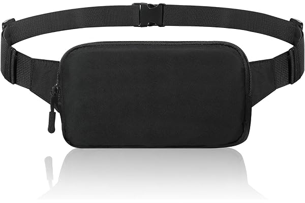 MoKo Sacs Banane Running, Ceinture de Course Universelle pour Femme et Homme, Sac de Sport en Nylon avec Bandoulière Réglable, Pochette Ceinture de Voyage Sécurisée pour Course Cyclisme Randonnée