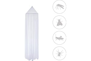 Zoomyo In- und Outdoor XXL Moskitonetz Mückenschutz - Mückennetz für Einzel- und Doppelbetten. Insektennetz Betthimmel Höhe ca. 2,5 m unterer Umfang ca. 12,5 m