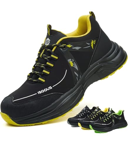 Scarpe Antinfortunistiche Cofra Revival S3 SRC - Taglia 42, Nero/Giallo | Sicure E Comfortevoli - Foto 4