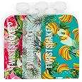 Twistshake Baby Food Pouches 220ml - Set of 3 | Reusable Double Zip Baby Food Pouch Weaning, Yoghurt, Purees & Lumpy Homemade Food | BPA Free Fill n Squeeze Baby Weaning Pouches | Washable Squeeze Pouch | Freezer Safe Baby Food Bag | Fruit Design