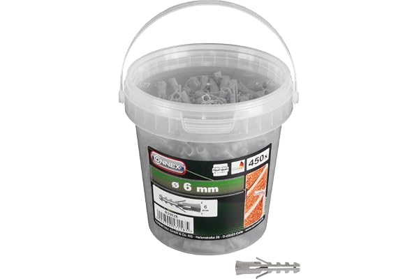Connex pluggar Ø 6 mm – 450 stycken – polypropen – universalplugg