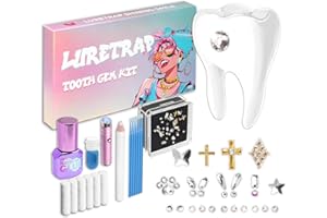 Luretrap DIY Tooth Gem Kit Zahnschmuck Set Y2K Trendiges 30-teiliges Kristallzahn-Edelstein-Set – Entfesseln Sie Ihr funkelndes Lächeln, NTGK-24462