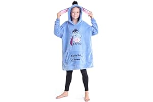 Disney Felpa Oversize Bambina Ragazza con Cappuccio Mickey Minnie Stitch