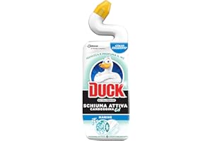 Duck WC Gel Candeggina - Liquido per WC, Igienizza e profuma, Fragranza Marine, Formato Scorta da 12 pezzi