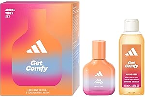 Adidas, Confezione Regalo Donna Vibes Get Comfy Eau de Parfum 30 ml + Gel Doccia 100 ml