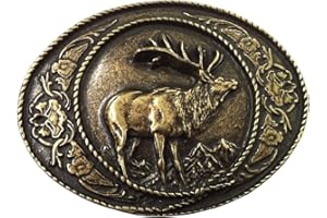 BELTINGER Deer Belt Buckle with Frame 4.0 cm | Buckle Interchangeable Buckle Belt Buckle 40 mm Solid | for Hunting Outfit