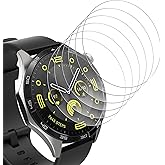 Bigqin 6 Screen Protector Compatible with Huawei Watch GT 4/5/5 Pro/GT 6 46 mm, HD Tempered Glass Film, Anti-Scratch