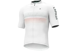 LAMEDA Maillot Ciclismo Hombre Verano Ropa Ciclista Hombre Poliéster 100% Transpirable