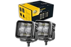 HELLA 1FA 358 176-801 reflektor LED – Black Magic Cube Kit 2,7" – 12/24 V – montaż – kabel: 500 mm – wtyczka: wtyczka niemiecka – zestaw