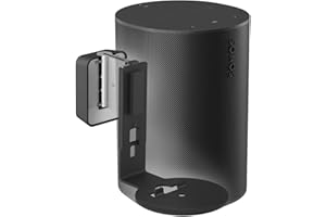 Vogel's SWM 4111 Support Mural pour Sonos Era 100, Max. 5 kg, inclinable de -30º/+30º, pivotant jusqu'à 70º (Gauche/Droite), Noir, 1 Support