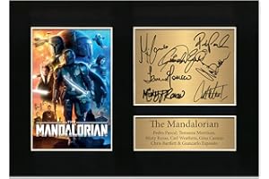 ZULU IMAGE Star Wars The Mandalorian Cast signiert | Autogramm A4 gedruckte Foto Reproduktion Druck Bild Display Nr. 45