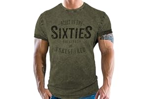 Gasoline Bandit Maglietta originale Biker Racer: Born in The Sixties, stile vintage retrò