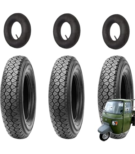Coppia Pneumatici Gomme 3 50 10 Vespa PX 125 150 200 ET3 SPRINT GL TS - Foto 9