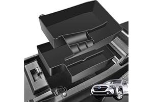 ASZSK Organizador de consola central de doble capa para Outback & Legacy 2021-2025, bandeja de almacenamiento para reposabrazos compatible con Subaru Outback y Legacy, instala directamente accesorios