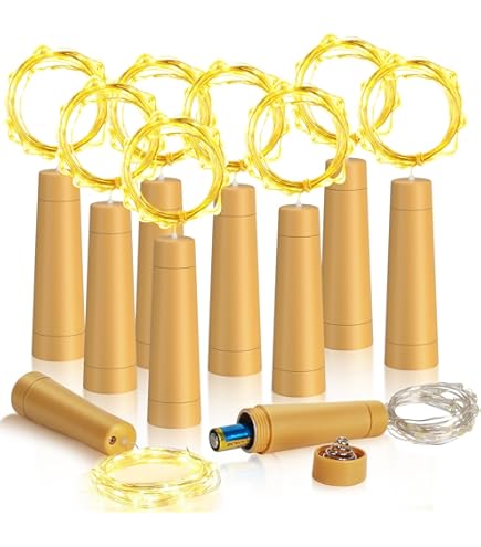 Yizhet Guirlande LED Bouteille 2m 20LEDs Bouteille Lumineuse, LED Bouchon Bottle Light Étanche
