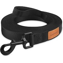5m Drag Leash For Dogs - Cyan Blue, Water & Dirt Repellent, 16mm Wide, With Carabiner (No Hand Loop)
