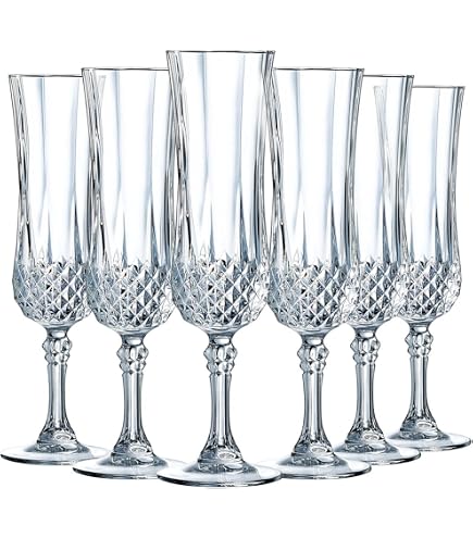 RCR Trix Set 6 Bicchieri Da Vino In Vetro Trasparente 29 Cl - Calici Moderni E Resistenti - 3