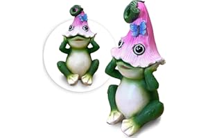 THE ENCHANTED GARDEN BRINGING GARDENS TO LIFE The Enchanted Garden Frog Ornamento Peeking Statue Outdoor Resina Decorazione Figurine per Patio Prato Yard Decor