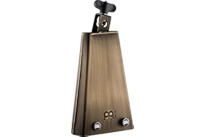 MEINL CYMBALS Meinl Percussion Mike Johnston Cowbell - Large Serve Idiophone - Length 7.75 Inches - Mountable - Groove Bell - Steel, Vintage Finish (MJ-GB)