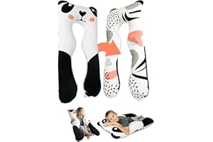 ‎MAKOSAS MAKOSAS KomfortKissen Gesundheit Kinder Kissen für Bett Schlafen | Anti-Stress | ADHS Kissen Kinder (Panda)