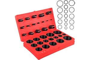 LDERFIV 419 Stück Dichtungsringe Set Dichtungsring O Ring Sortiment O Ringe Sortiment O Ringe Gummi Dichtungen Wasserhahn Dichtung Wasserhahn O Ring Set Dichtungsset Dichtringe Gummidichtung Rund Ø 3-50mm