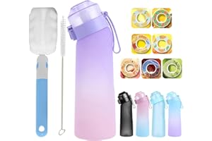 FIENZA Air-up Botella con 7 cápsulas de pods, Air Water Bottle Up juego de iniciación, Botellas sin BPA cápsulas de sabor perfumadas 0 tazas de azúcar y agua para exteriores