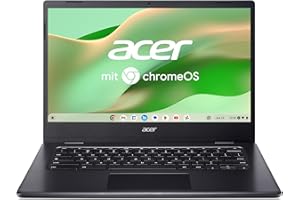 ‎ACER acer Chromebook 314 (CBOA314-1H-C32M) Laptop, 14" FHD Display, Intel Celeron N4500, 4 GB RAM, 128 GB SSD, Intel UHD Graphics, Google ChromeOS, QWERTZ-Tastatur, schwarz