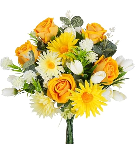 Mazzo Fiori Finti Viola - Peonie, Ciliegio E Giglio Per Decorazione Casa E Matrimoni