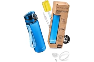 My Vesperbox Minny butelka na wodę dla dzieci, ze słomką lub sitkiem, 350 ml, 500 ml, lekka, bez BPA, do przedszkola, szkoły