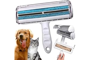 BOUMOUR® Tierhaarentferner, Fusselrolle, Tierhaare, Tierhaarwerkzeug, Haarentfernung von Haustiere, Teppiche, Sofa, Bett Selbstreinigender zum Katzenhaare & Hundehaare entfernen, wiederverwendbarer.