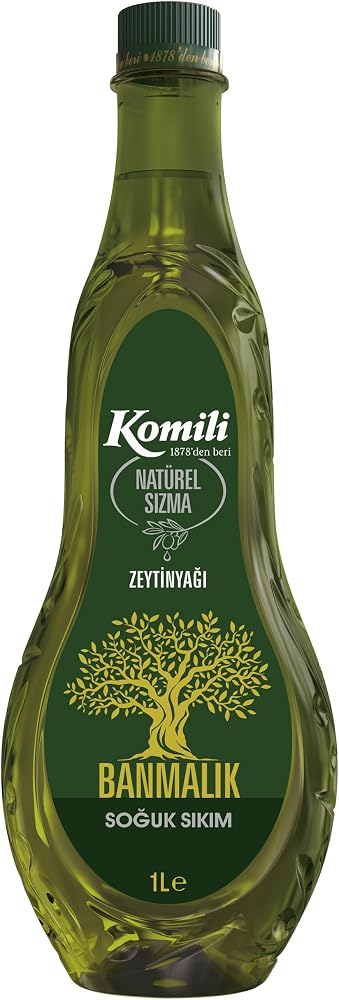 KOMİLİ BANMALIK SOĞUK SIKIM NATÜREL SIZMA ZEYTİNYAĞI 1 LT PET
