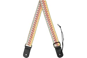 CASCHA Ukulele-Gurt verstellbar - Länge 76 cm bis 139 cm individuell einstellbar - robuster Ukulelen-Gurt für Kinder & Erwachsene - Gurt Ukulele Baumwolle Beige & Stimmgerät für Gitarre - Schwarz