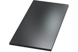 ‎AUPROTEC AUPROTEC Tischplatte 19mm Signalschwarz 700 mm x 600 mm Holzplatte Dekor Spanplatte mit 2mm ABS Kante Auswahl: 70x60 cm