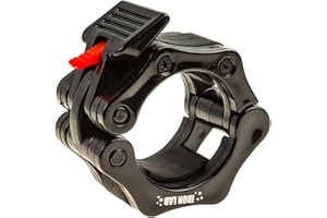 Iron Lab Olympic Barbell Collar Pair of 2" Inch Pro ABS Locking Set of 2 Black Clamps Perfect for Pro Crossfit Strong Lifts and Olympic Training Professional Quality