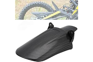 JFG RACING Motorrad Hinterrad Kotflügel Motorrad Kotflügelschutz Dicker ABS Kunststoff Elektrisches Dirt Bike Schutzblech für Sur-Ron Surron Light Bee - Kohlefaser