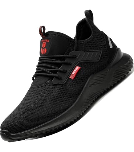 Chaussures De Sécurité Lee Cooper - Style Baseball - Embout Acier - Anti-Dérapant SRA - Noir