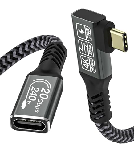 BASESAILOR Cavo Adattatore USB 3.0 A USB C 1M 2Pezzi,USBC Femmina A Maschio Connettore Tipo A 3.1 5Gbps Per Caricatore,iPhone 17 Air 16e 16 15 14 13 - Foto 5
